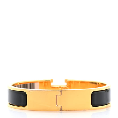 Hermes Enamel Narrow Clic Clac H Bracelet PM Black 3 of 5