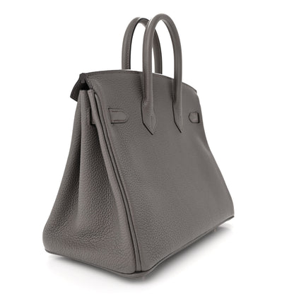 Hermes Togo Birkin 25 Etain 2 of 9