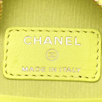 Chanel Lambskin Quilted Chanel 19 Round Clutch With Chain Yellow 5 of 8
