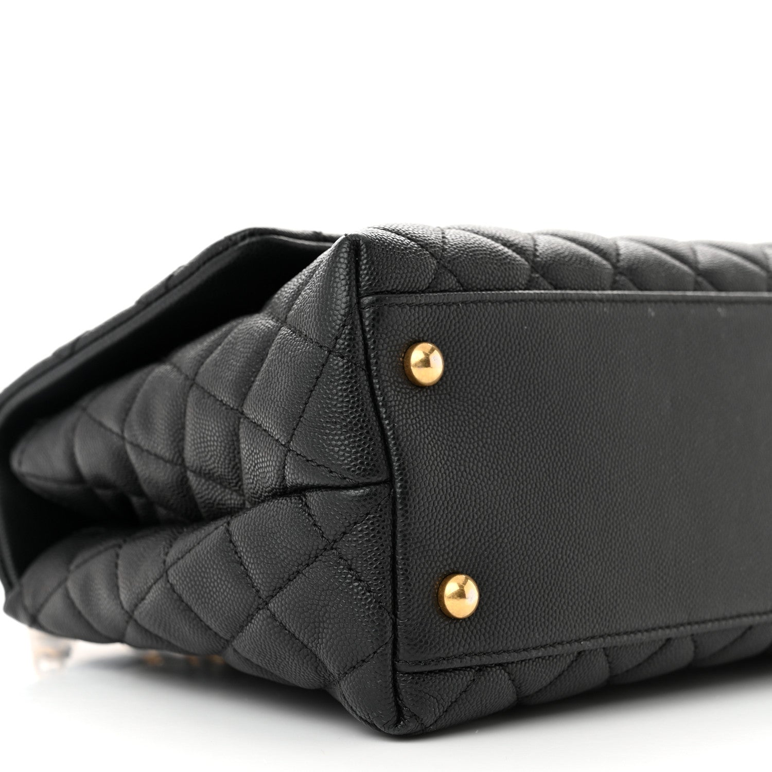 Chanel Caviar Quilted Small Coco Handle Flap Black 9 of 11