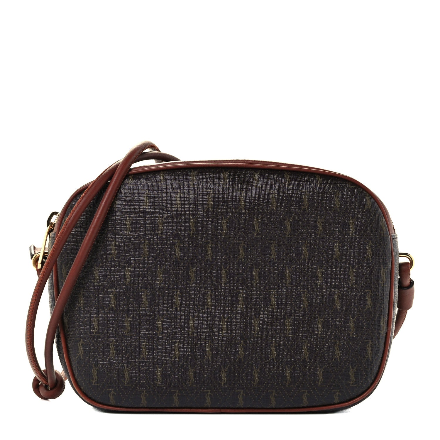 Saint Laurent Canvas Smooth Calfskin Le Monogramme Small Camera Bag Chestnut 1 of 10
