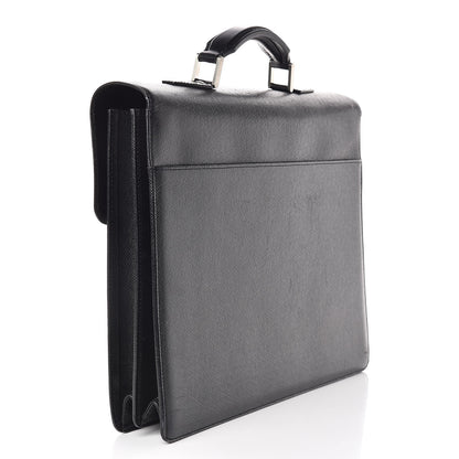 Louis Vuitton Taiga Moskova 2 Soufflots Briefcase Ardoise 3 of 13
