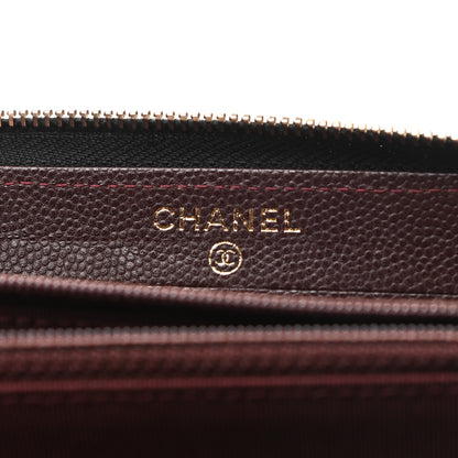 Chanel Caviar Quilted Medium Zip Around Wallet Black 6 of 9
