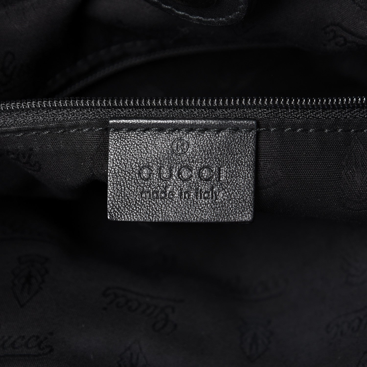Gucci Guccissima Medium Sukey Tote Black 6 of 15