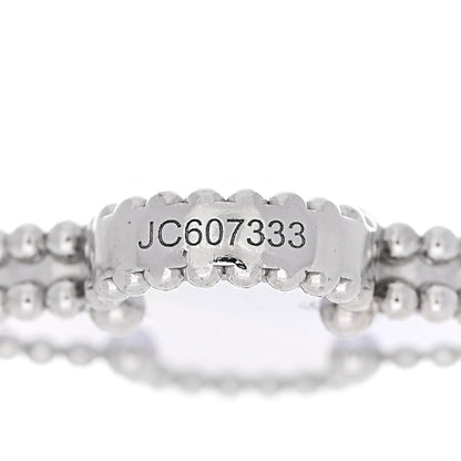 Van Cleef & Arpels 18K White Gold Chalcedony 5 Motifs Vintage Alhambra Bracelet 4 of 5