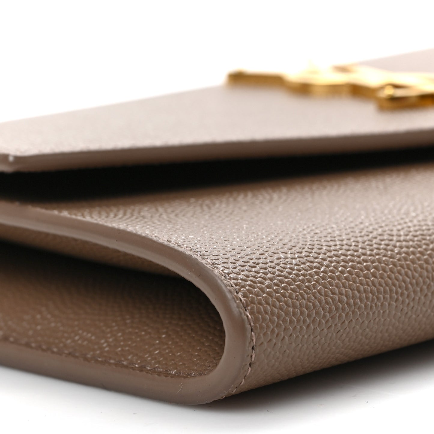 Grain De Poudre Monogram Uptown Chain Wallet Dark Beige