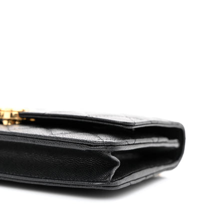 Chanel Caviar Quilted Coco First Wallet On Chain WOC Black 10 of 12