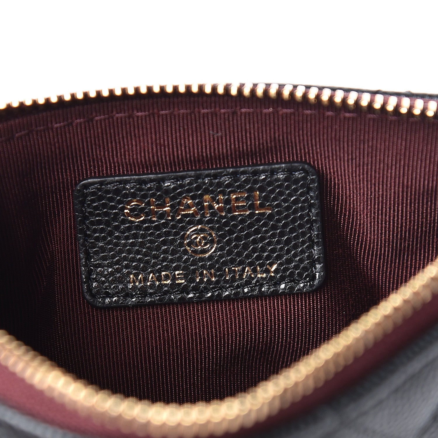 Chanel Caviar Quilted Small Cosmetic Case Black 6 of 8