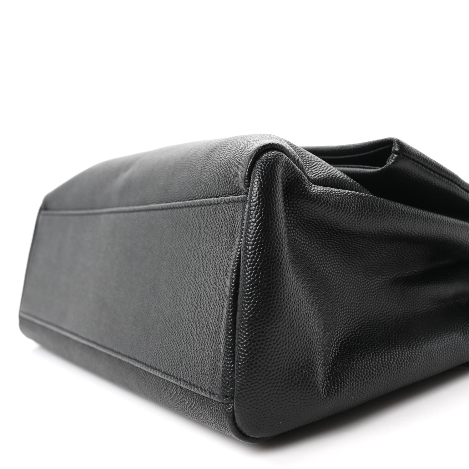 Saint Laurent Grain De Poudre Medium West Hollywood Monogram Fold-Over Black 10 of 10