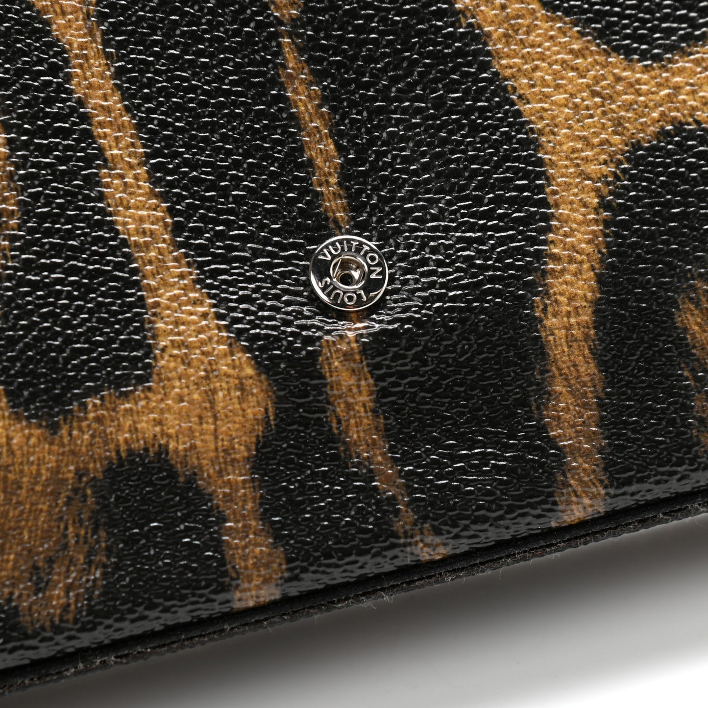 Monogram Animal Print Pochette Felicie Chain Wallet