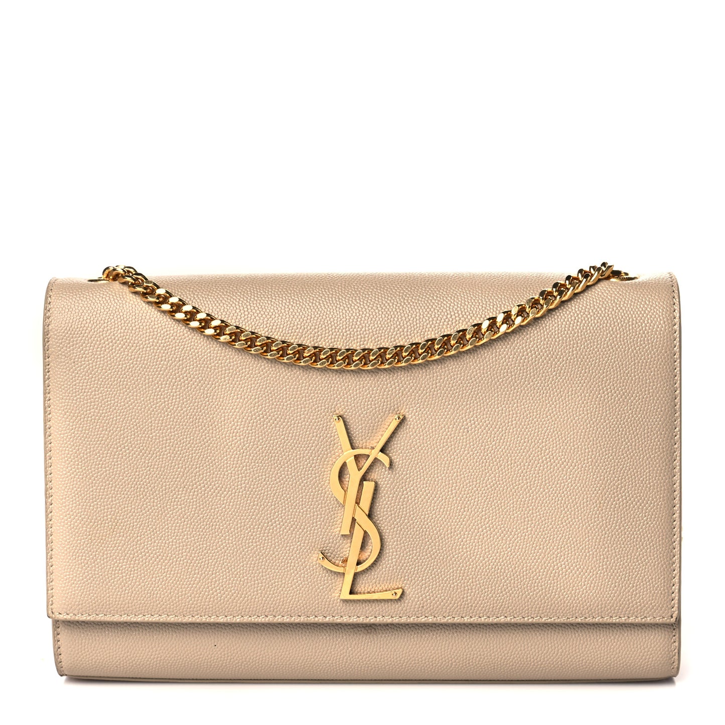 Grain De Poudre Medium Monogram Kate Satchel Dark Beige