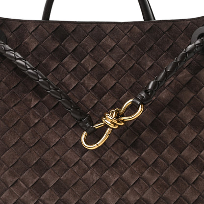 Bottega Veneta Suede Intrecciato Medium Andiamo Shoulder Bag Fondant 7 of 9