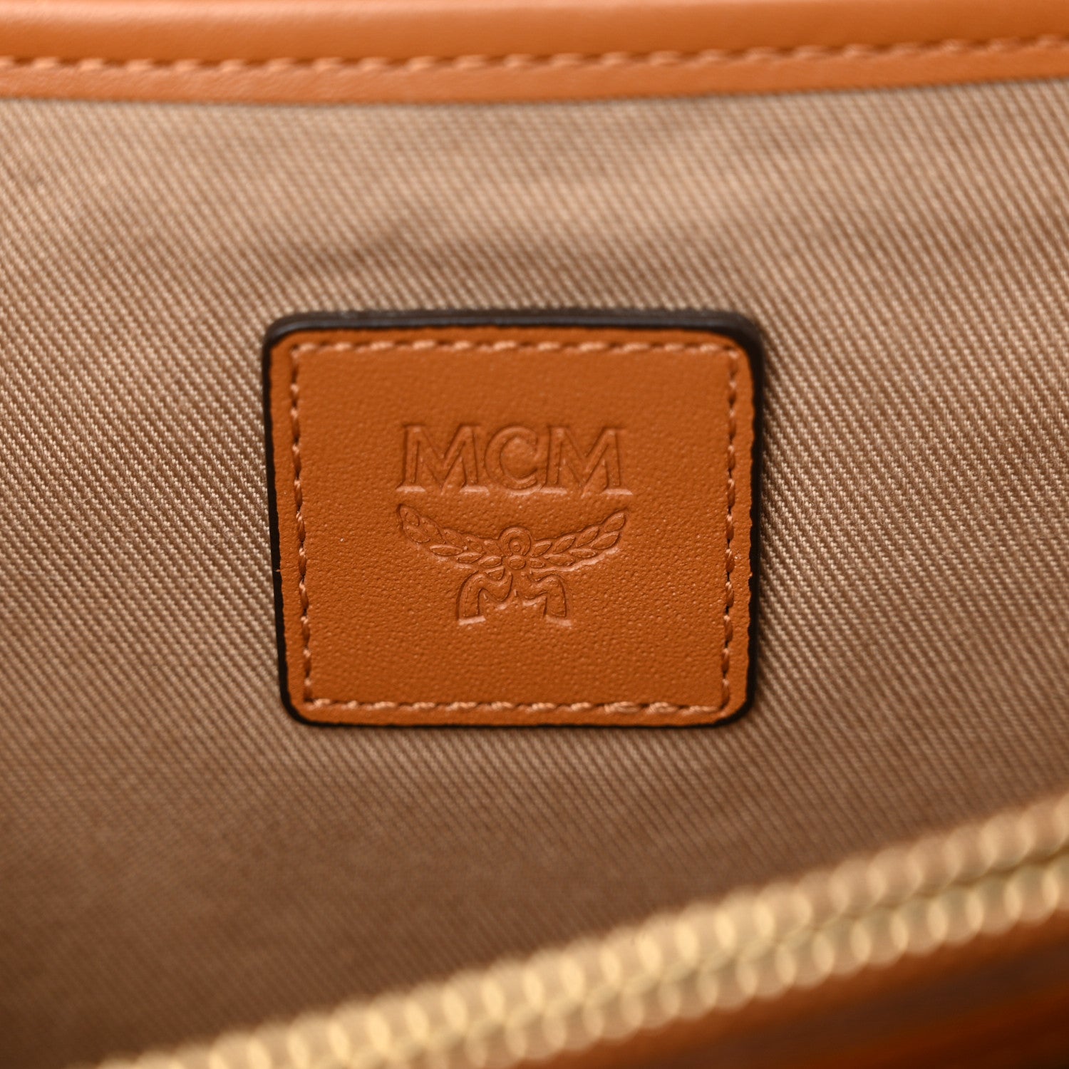 MCM Visetos Medium Patricia Wallet On Chain Cognac 6 of 14