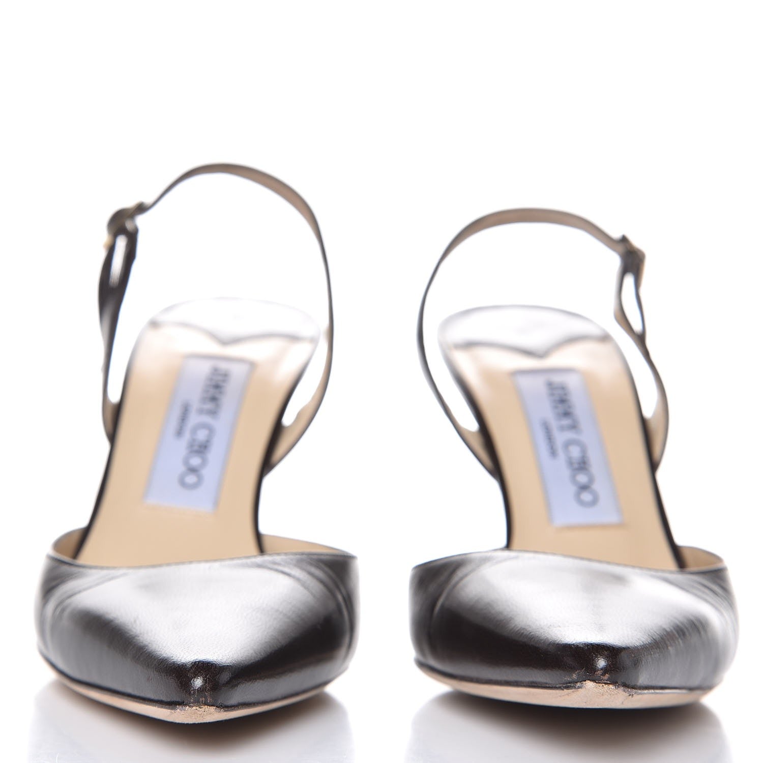 Jimmy Choo Calfskin Gill Slingback Pumps 35.5 Brown 2 of 13