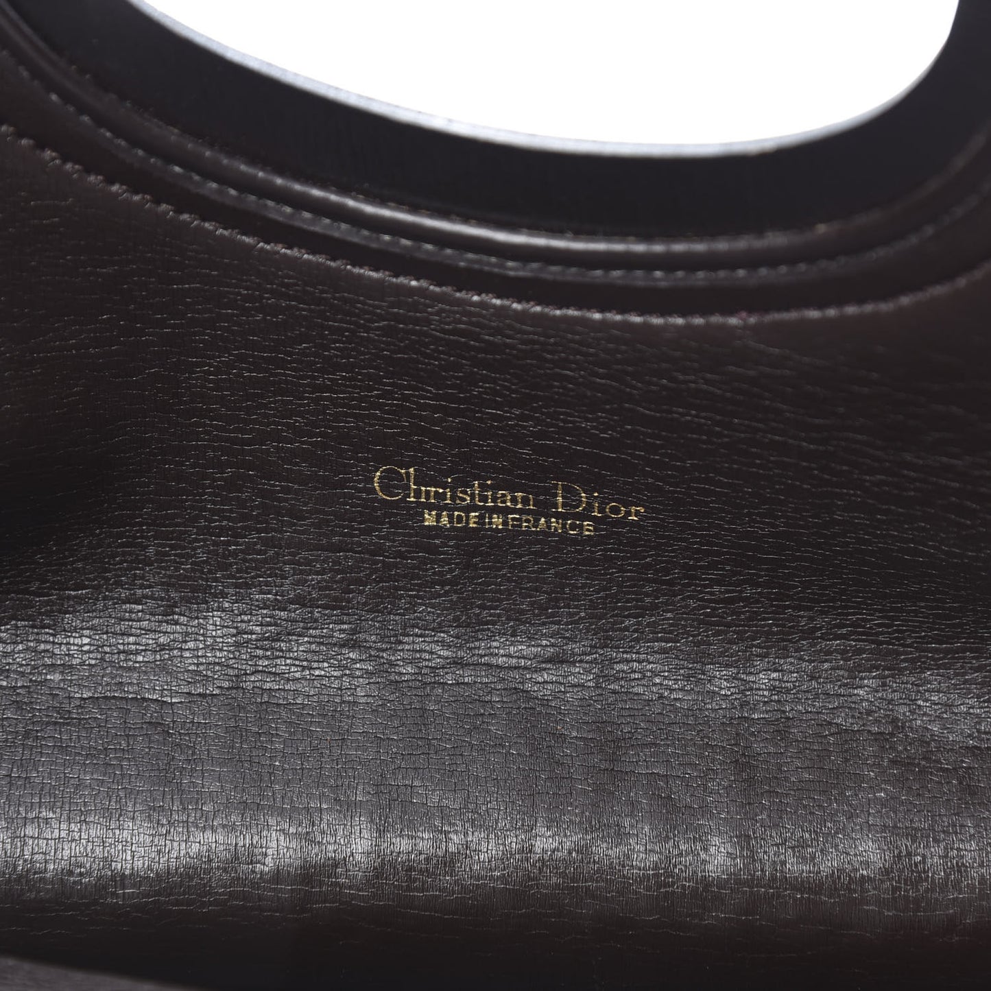 Monogram Fold Over Clutch Brown