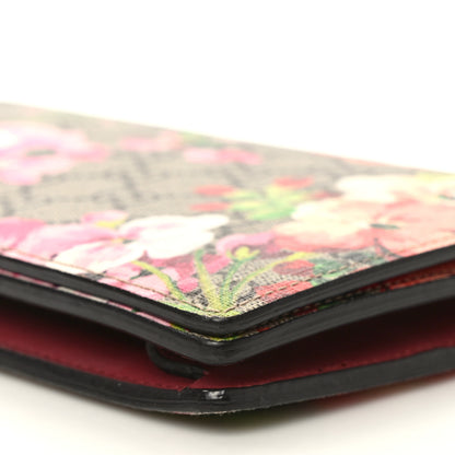 Gucci GG Supreme Monogram Blooms Chain Wallet Beige Multicolor Dry Rose 8 of 8