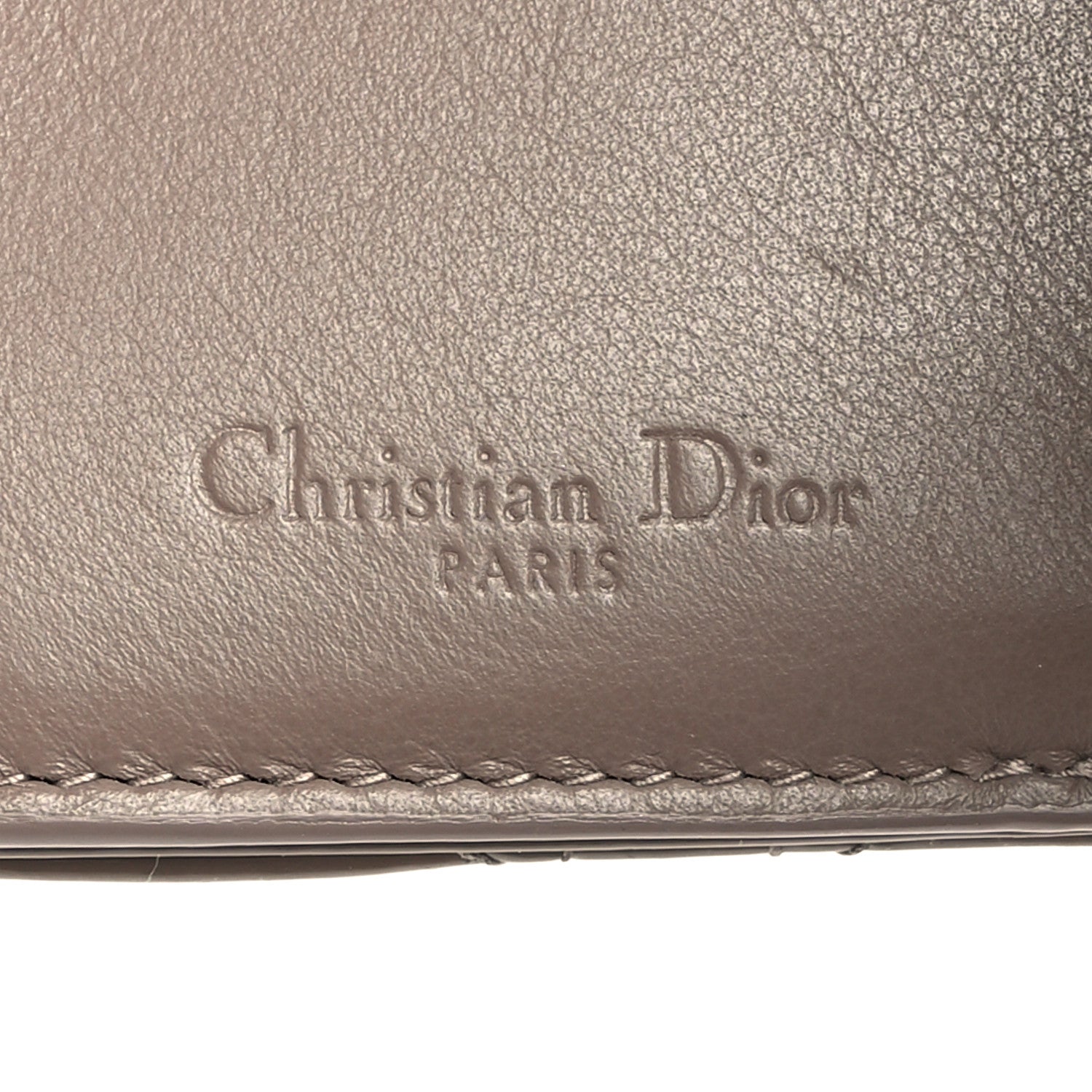 Christian Dior Patent Cannage Lady Dior Lotus Wallet Warm Taupe 7 of 11