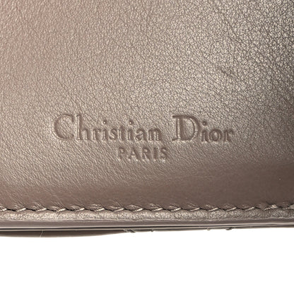 Christian Dior Patent Cannage Lady Dior Lotus Wallet Warm Taupe 7 of 11