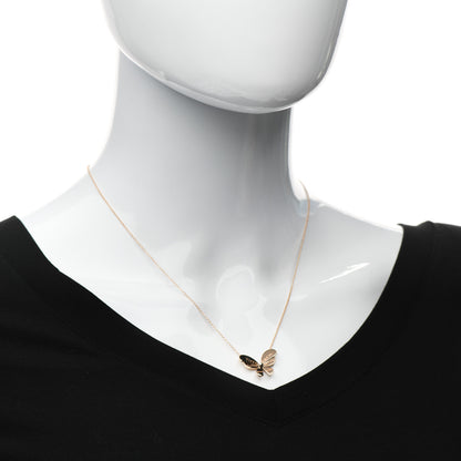 Tiffany 18K Rose Gold Sterling Silver Return to Tiffany Love Bugs Butterfly Pendant Necklace 2 of 5