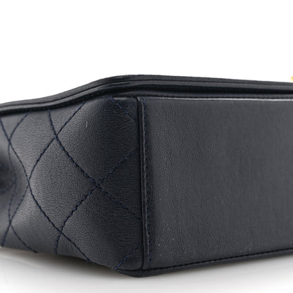 Chanel Sheepskin Quilted Vintage Mademoiselle Flap Navy 9 of 14