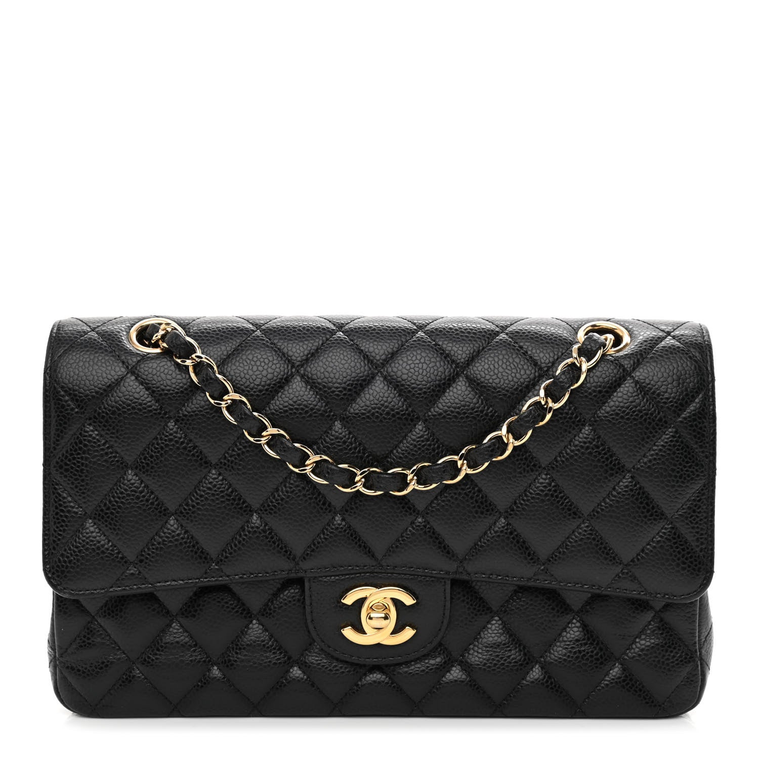 Chanel Caviar Quilted Medium Double Flap Black 1 of 10