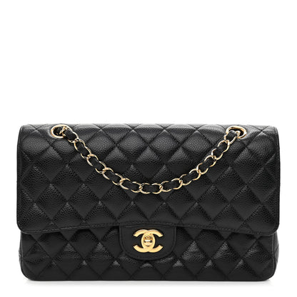 Chanel Caviar Quilted Medium Double Flap Black 1 of 10