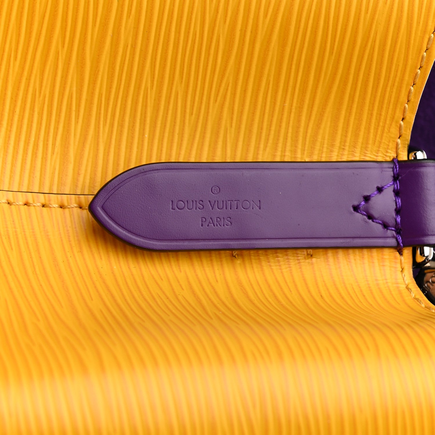 Louis Vuitton Epi NeoNoe MM Citron Violet 7 of 13