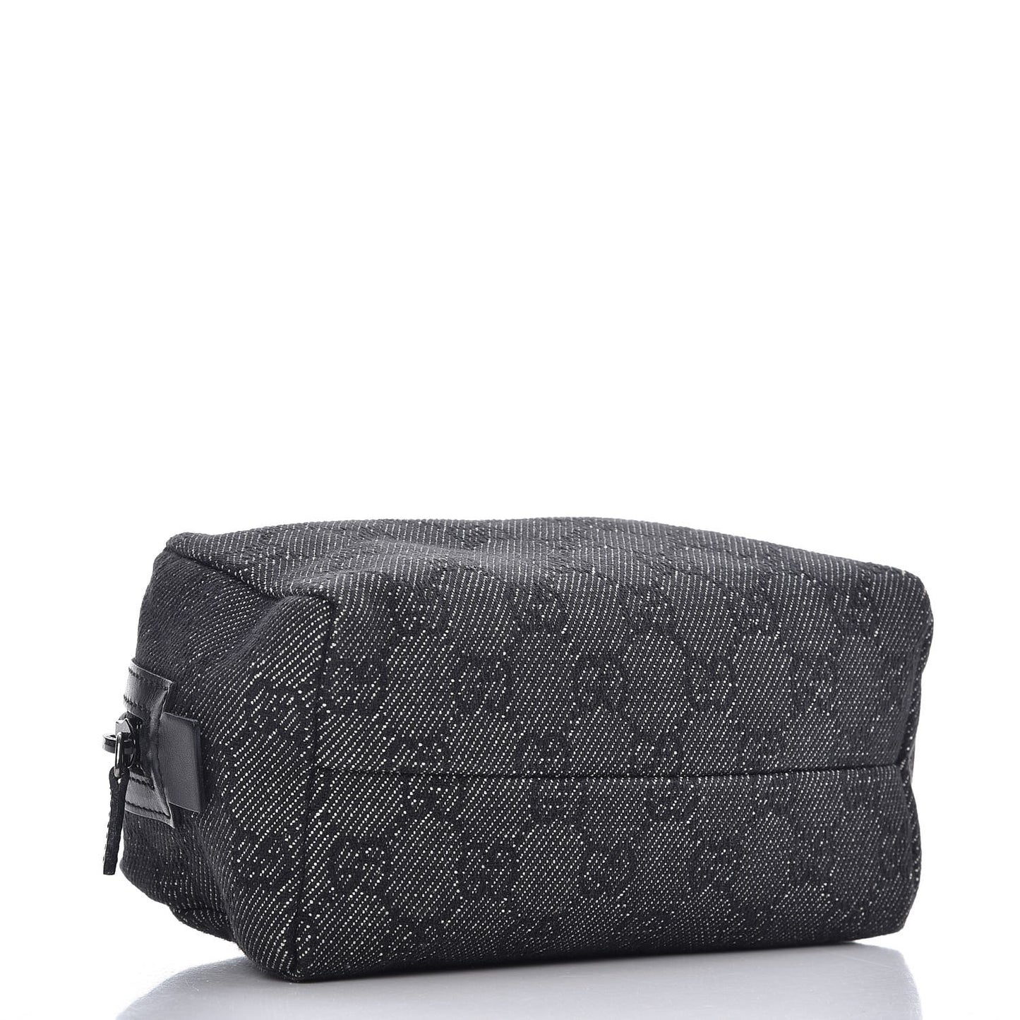 Denim Monogram Cosmetic Case Black