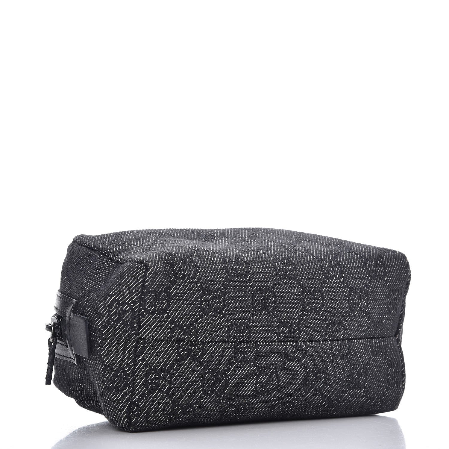 Gucci Denim Monogram Cosmetic Case Black 4 of 8