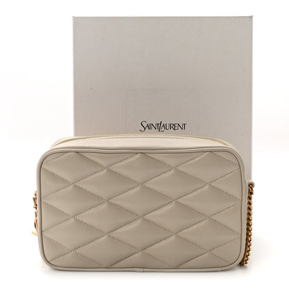 Saint Laurent Lambskin Quilted Mini Camera Bag Crema Soft 10 of 10