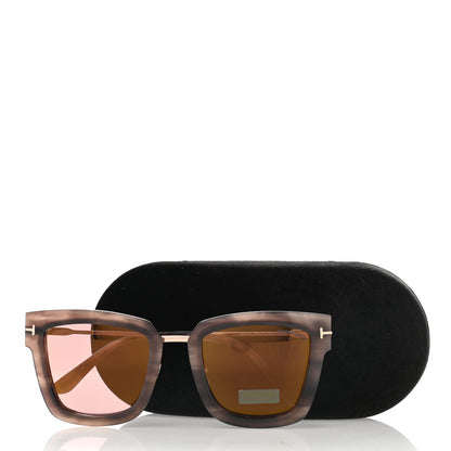 Tom Ford Acetate Lara Sunglasses TF573 Pink Melange Havana 6 of 6