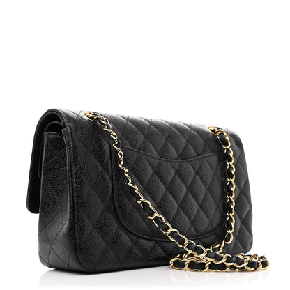 Chanel Caviar Quilted Medium Double Flap Black 3 of 12