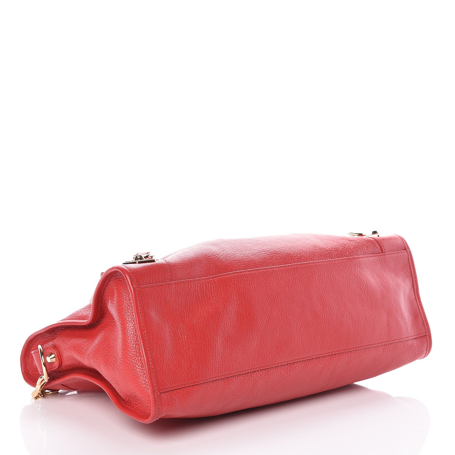 Balenciaga Chevre Gold Metallic Edge Hardware City Rouge Grenade 4 of 8