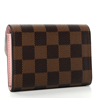 Louis Vuitton Damier Ebene Rosalie Coin Purse Rose Ballerine 3 of 7