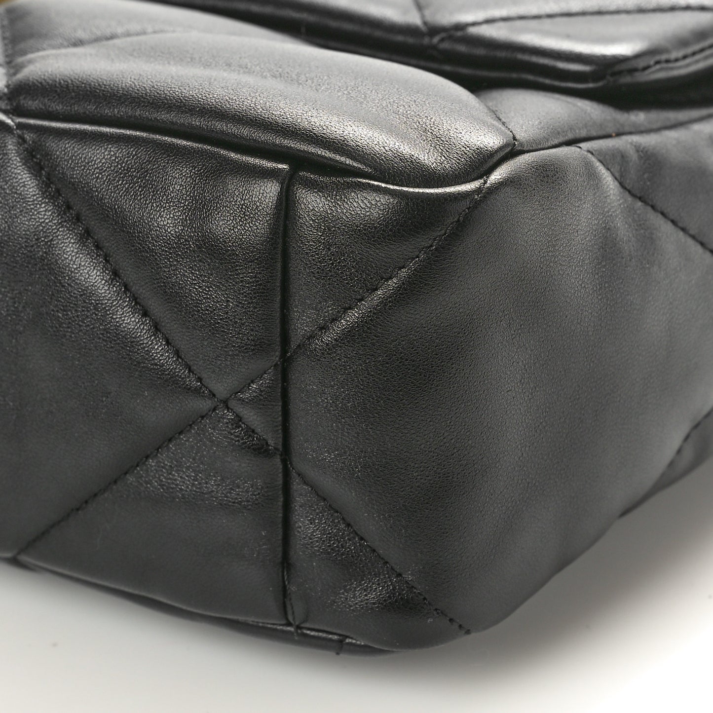 Lambskin Quilted Large Chanel 19 Flap Black