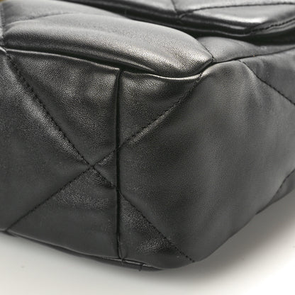 Chanel Lambskin Quilted Large Chanel 19 Flap Black 10 of 11
