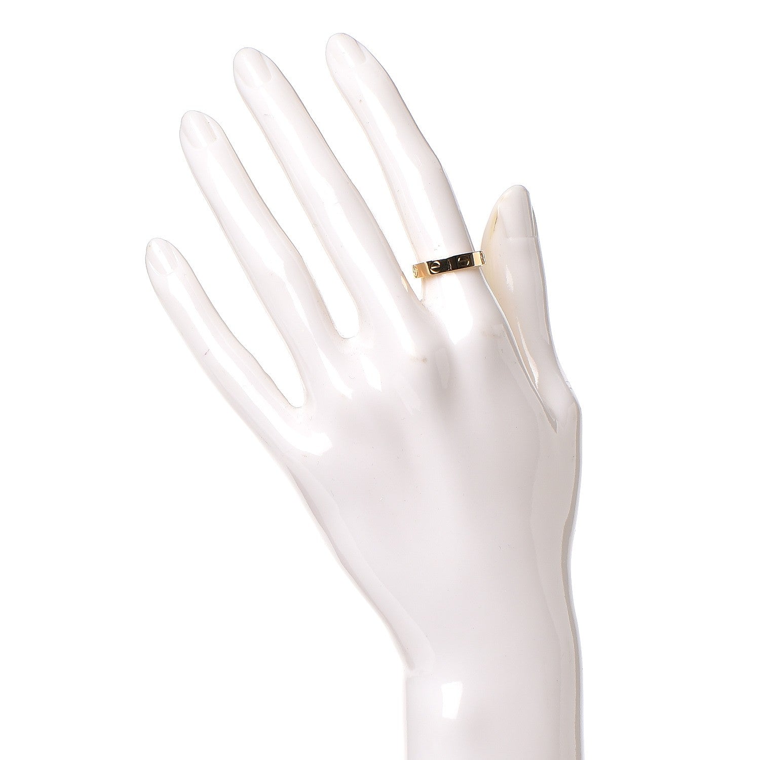 Cartier 18K Yellow Gold 3.5mm LOVE Wedding Band Ring 51 5.75 2 of 5