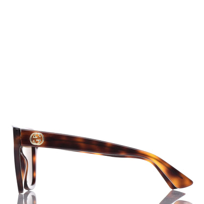 Gucci Acetate Square Frame Sunglasses GG0029S Tortoise 3 of 6