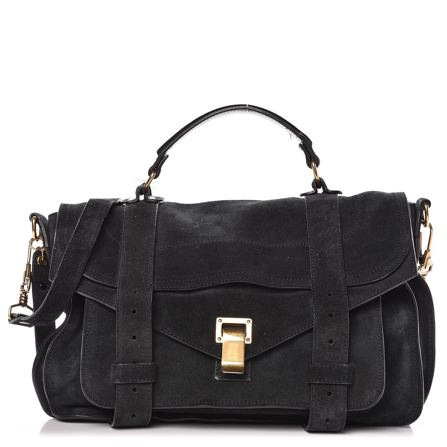 Suede Medium PS1 Satchel Navy