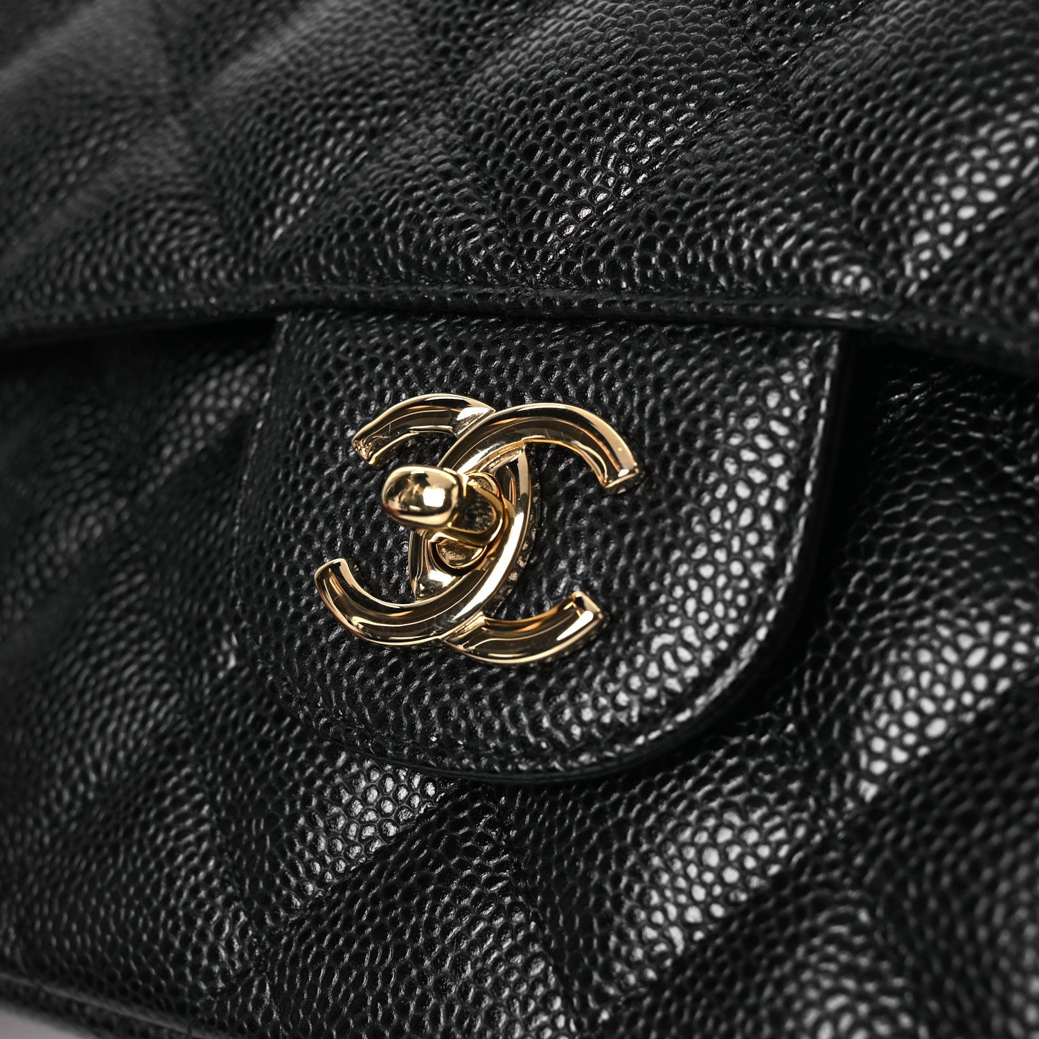 Chanel Caviar Quilted Jumbo Double Flap Black 14 of 14