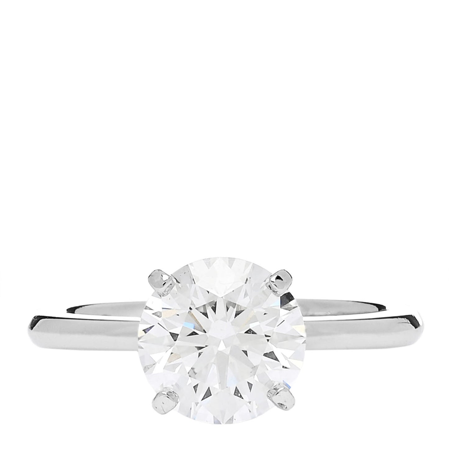 Platinum Diamond 1.54ct Solitaire Engagement Ring 46 3.75