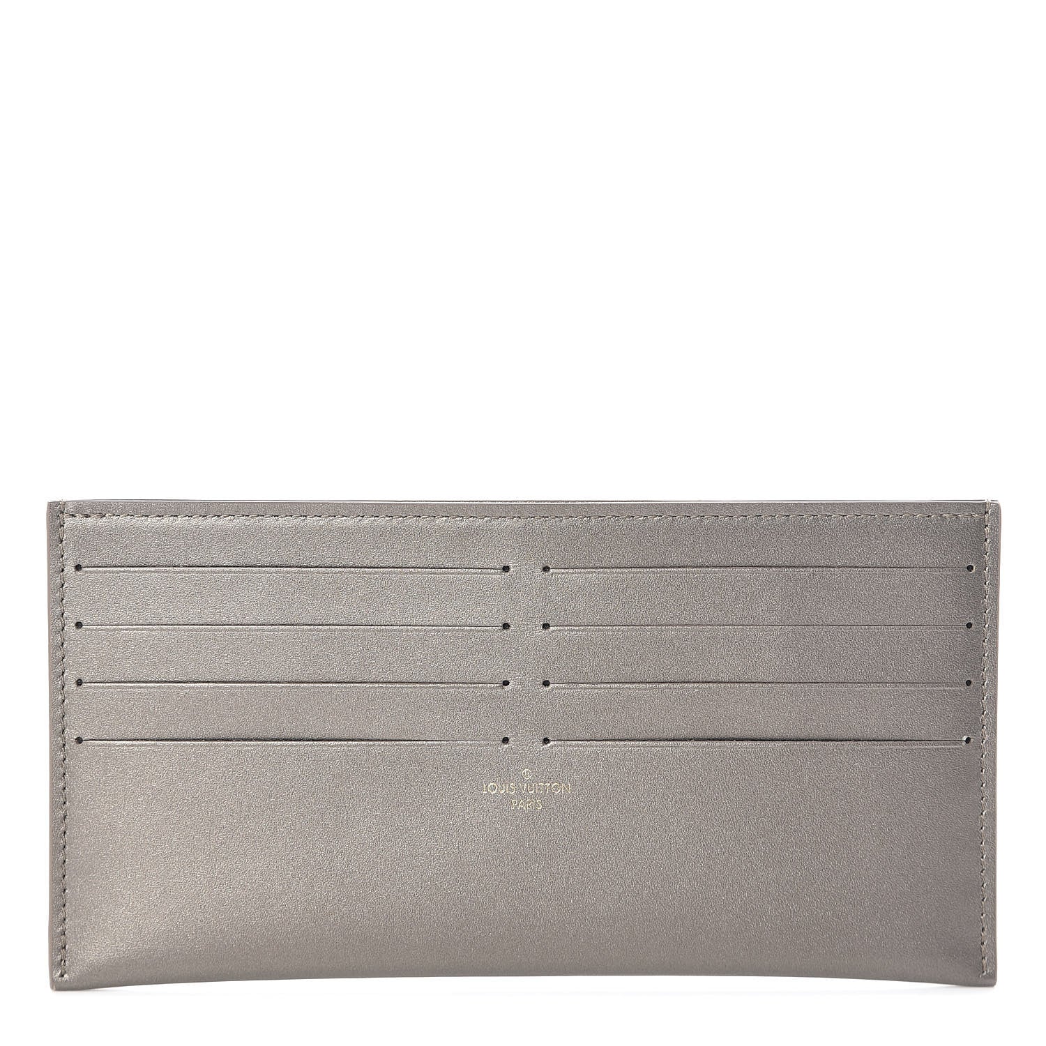 Louis Vuitton Calfskin Felicie Card Holder Insert Champagne Metallise 1 of 6