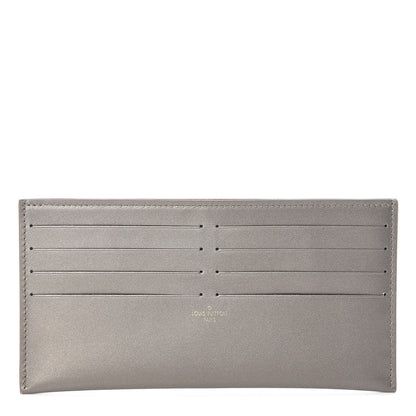 Louis Vuitton Calfskin Felicie Card Holder Insert Champagne Metallise 1 of 6