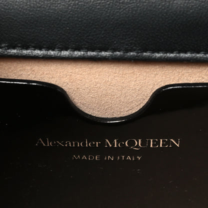 Alexander McQueen Patent Jeweled Satchel Black 6 of 9