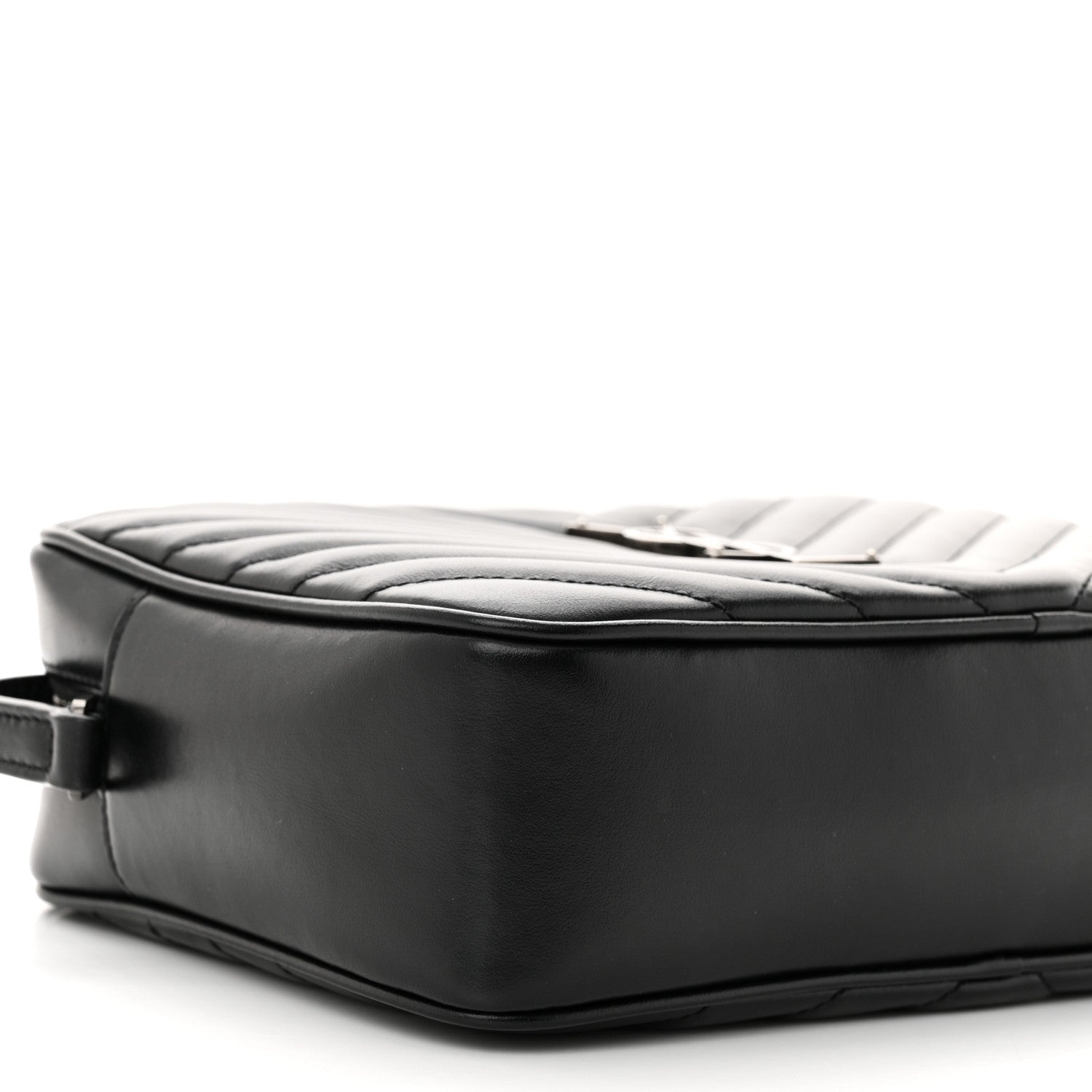 Saint Laurent Calfskin Matelasse Monogram Lou Camera Bag Black 9 of 11