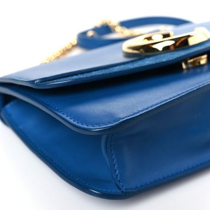 Chloe Calfskin Suede C Clutch With Chain Smoky Blue 8 of 9