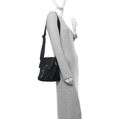Prada Nylon Vela Messenger Black 2 of 10