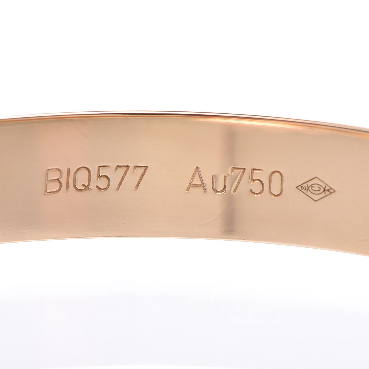 Cartier 18K Yellow Gold LOVE Bracelet 17 5 of 7