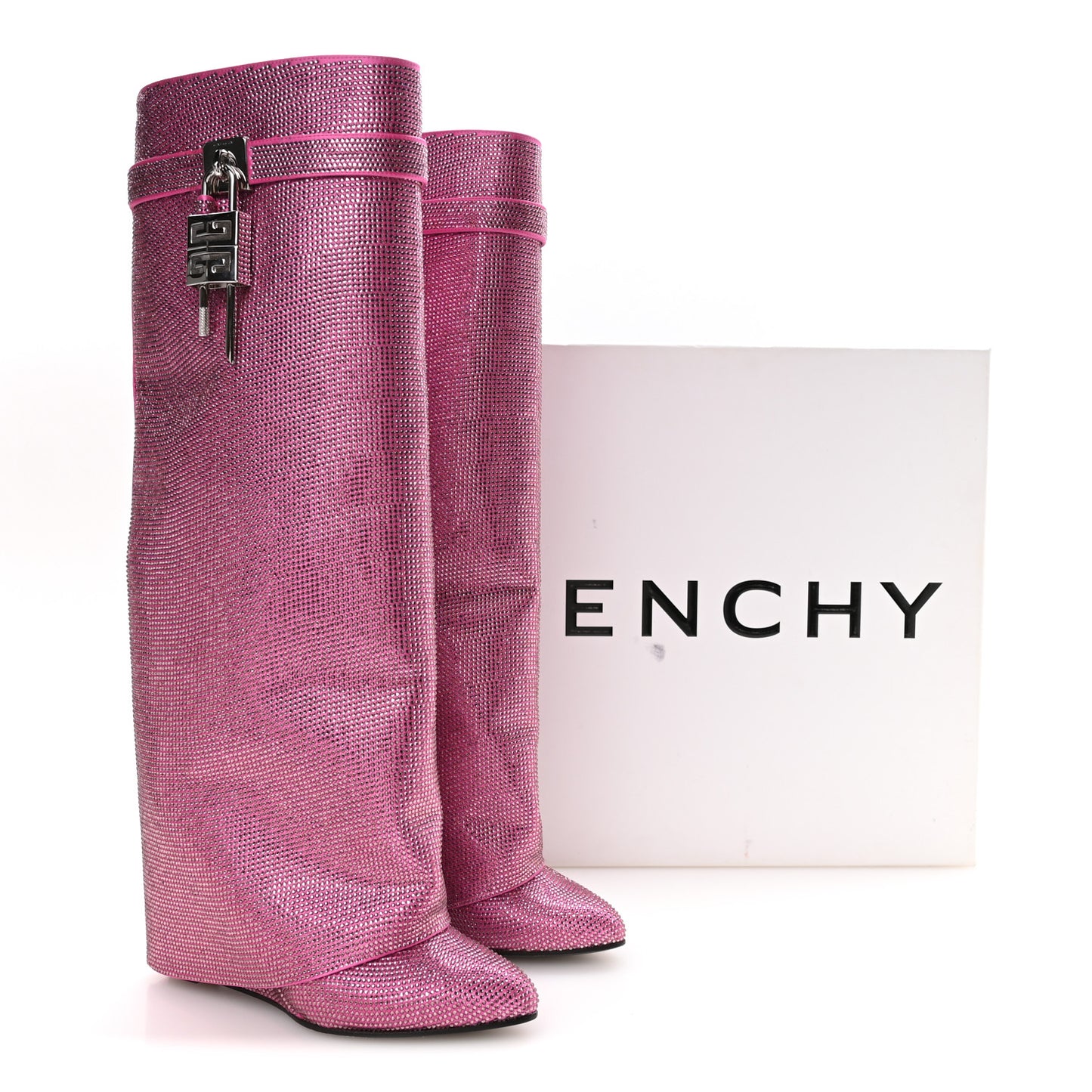Suede Strass Shark Lock Pant Boots 37.5