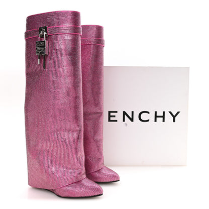 Givenchy Suede Strass Shark Lock Pant Boots 37.5 8 of 8
